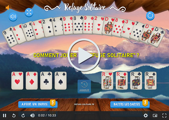 Vidéo tutoriel « Comment jouer à Refuge Solitaire »